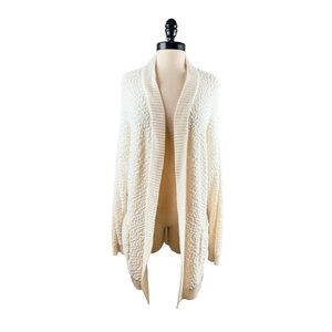 Bobbie Brooks Cream Open-Front Cardigan soft vintage